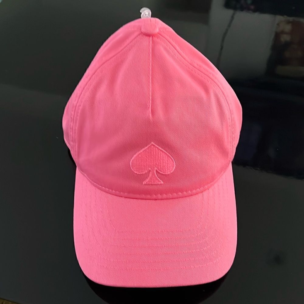 NWT Kate Spade logo baseball cap pink